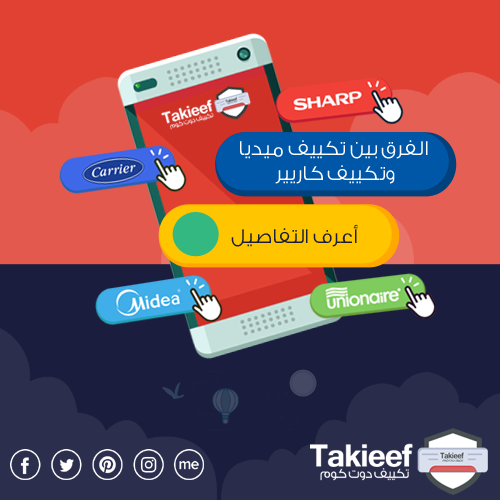 الفرق بين تكييف ميديا وتكييف كاريير